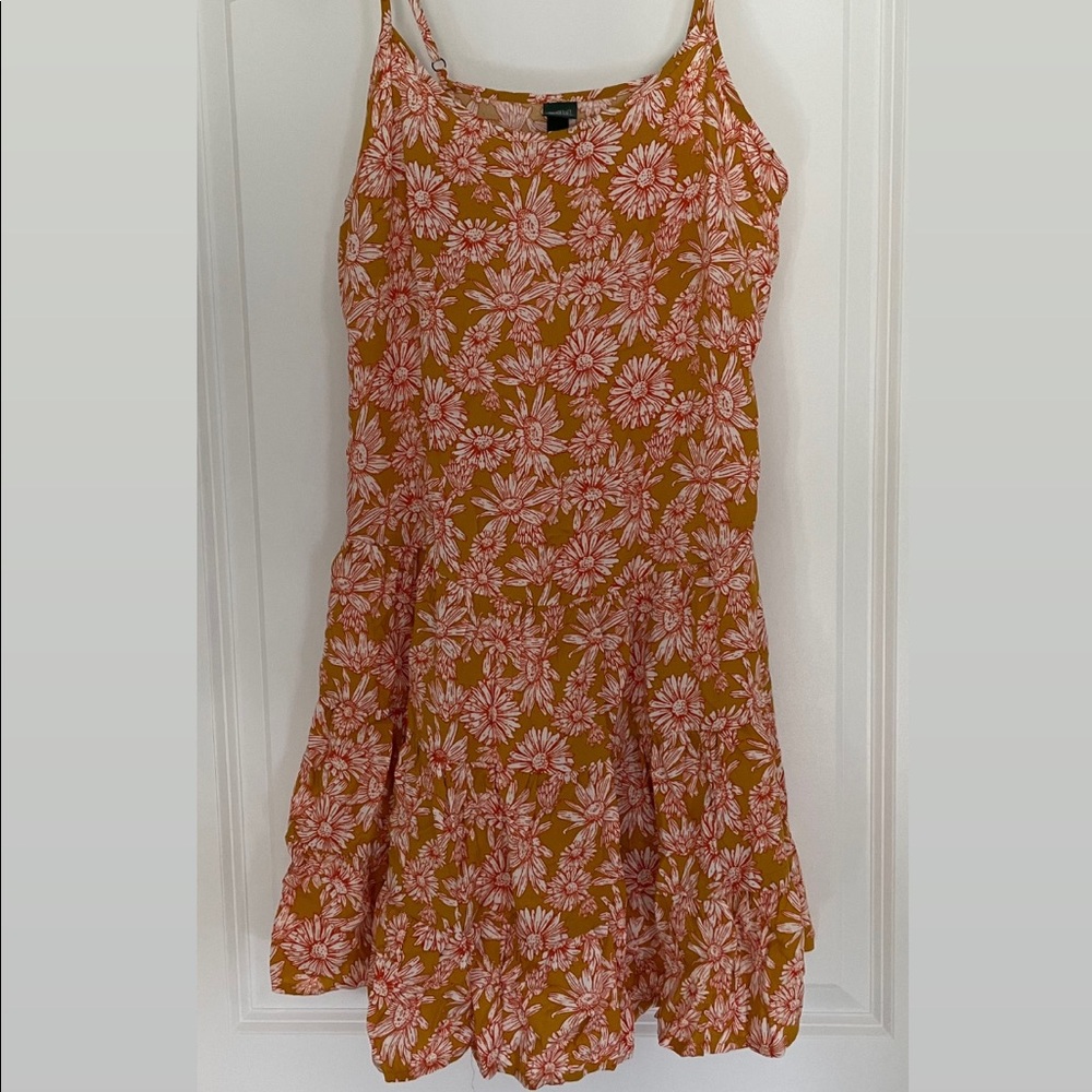 Wild Fable Floral Print Sleeveless Dropwaist Trapeze Dress